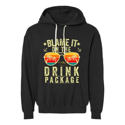 Blame it on The Cruise Package Cruise Cruising Matching Garment-Dyed Fleece Hoodie