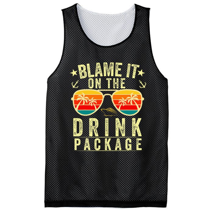 Blame it on The Cruise Package Cruise Cruising Matching Mesh Reversible Basketball Jersey Tank