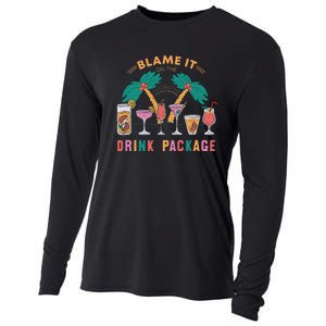 Blame It On The Drink Package Cruise Cruising Time Cooling Performance Long Sleeve Crew