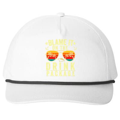 Blame It On The Cruise Package Cruise Cruising Matching Snapback Five-Panel Rope Hat