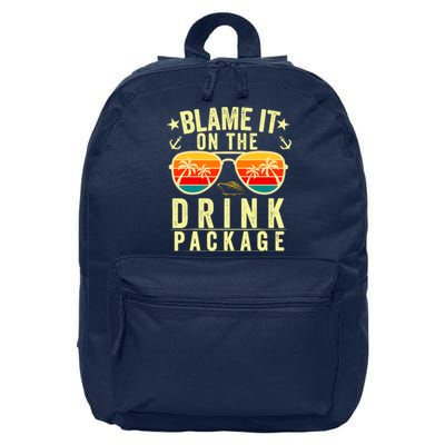 Blame It On The Cruise Package Cruise Cruising Matching 16 in Basic Backpack