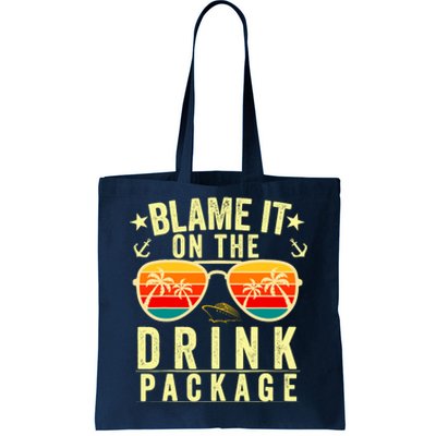 Blame It On The Cruise Package Cruise Cruising Matching Tote Bag