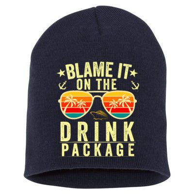 Blame It On The Cruise Package Cruise Cruising Matching Short Acrylic Beanie