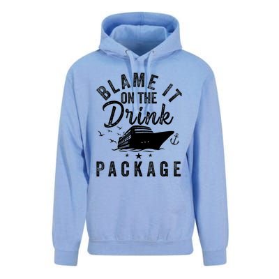 Blame it on The Cruise Package Cruise Cruising Matching Unisex Surf Hoodie