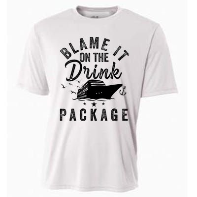 Blame it on The Cruise Package Cruise Cruising Matching Cooling Performance Crew T-Shirt