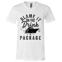 Blame it on The Cruise Package Cruise Cruising Matching V-Neck T-Shirt