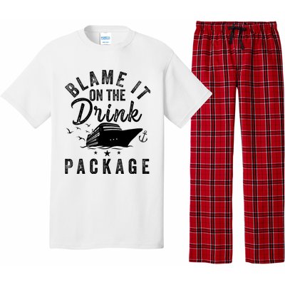 Blame it on The Cruise Package Cruise Cruising Matching Pajama Set