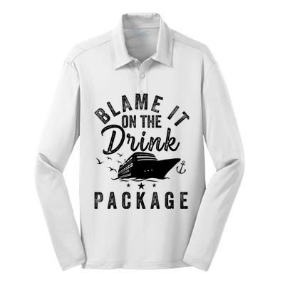 Blame it on The Cruise Package Cruise Cruising Matching Silk Touch Performance Long Sleeve Polo