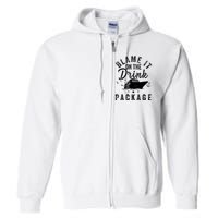 Blame it on The Cruise Package Cruise Cruising Matching Full Zip Hoodie