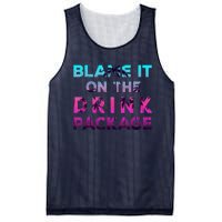 Blame It On The Drink Package Cruise Cruising Matching Funny Mesh Reversible Basketball Jersey Tank