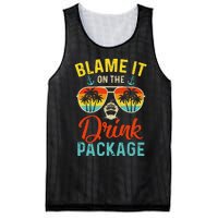 Blame It On The Drink Package Cruise Cruising Matching Mesh Reversible Basketball Jersey Tank