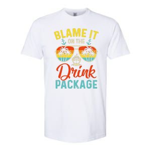 Blame It On The Drink Package Cruise Cruising Matching Softstyle CVC T-Shirt