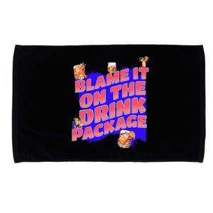 Blame It On The Package Funny Cruise Ship Passenger Cute Gift Microfiber Hand Towel