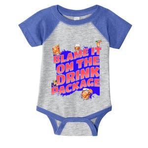 Blame It On The Package Funny Cruise Ship Passenger Cute Gift Infant Baby Jersey Bodysuit