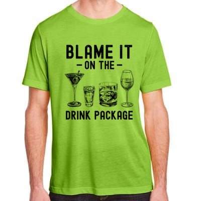 Blame It On The Package Funny Funny Cruise Vacation Gift Adult ChromaSoft Performance T-Shirt