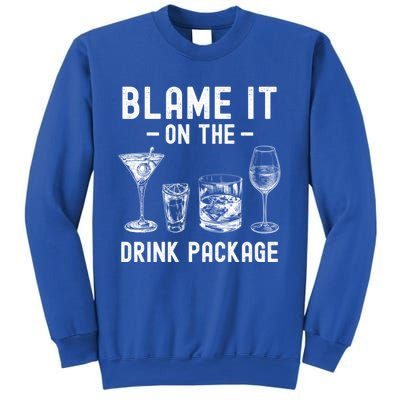 Blame It On The Package Funny Funny Cruise Vacation Gift Sweatshirt