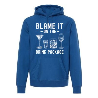 Blame It On The Package Funny Funny Cruise Vacation Gift Premium Hoodie