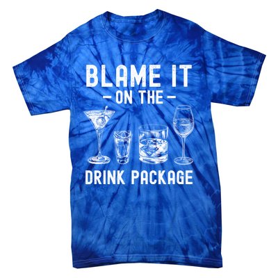 Blame It On The Package Funny Funny Cruise Vacation Gift Tie-Dye T-Shirt