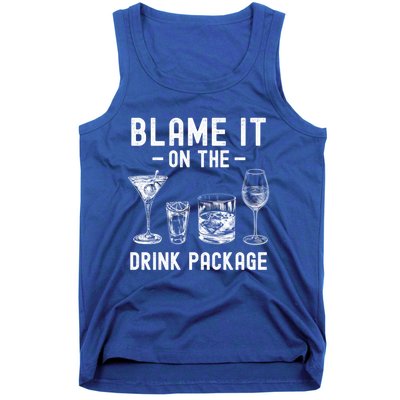 Blame It On The Package Funny Funny Cruise Vacation Gift Tank Top