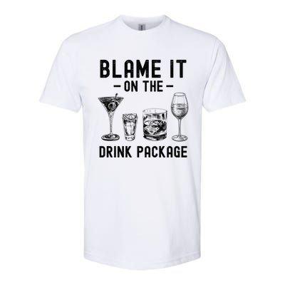 Blame It On The Package Funny Funny Cruise Vacation Gift Softstyle CVC T-Shirt