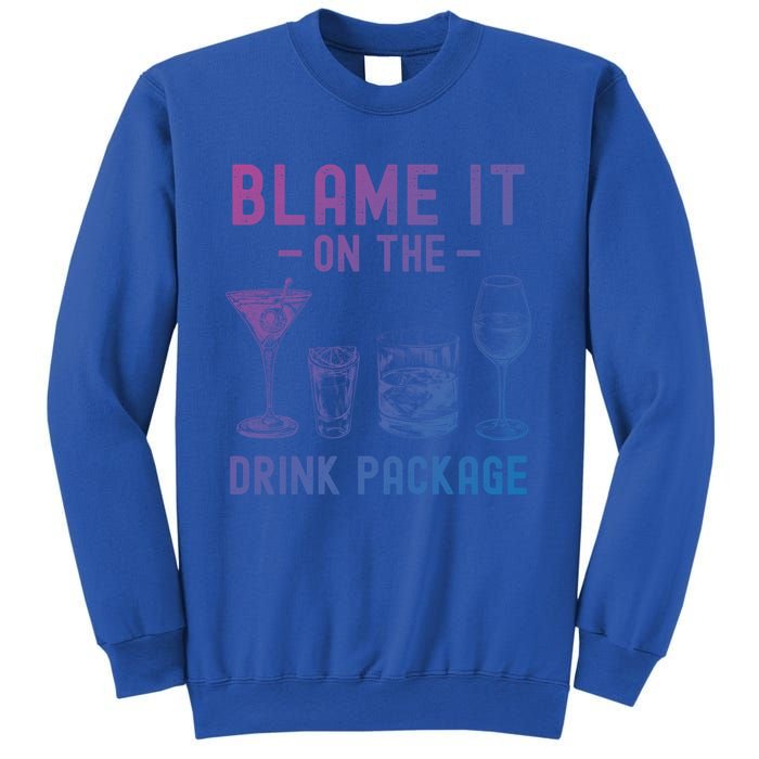 Blame It On The Package Funny Funny Cruise Vacation Gift Sweatshirt