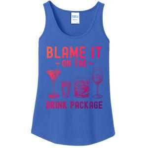 Blame It On The Package Funny Funny Cruise Vacation Gift Ladies Essential Tank