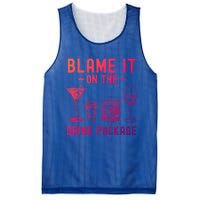 Blame It On The Package Funny Funny Cruise Vacation Gift Mesh Reversible Basketball Jersey Tank