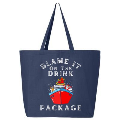 Blame It On The Drink Package Funny Christmas 25L Jumbo Tote