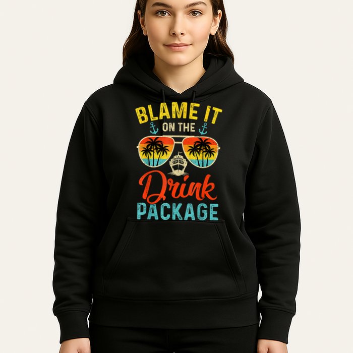 Blame It On The Drink Package Cruise Cruising Matching Hoodie