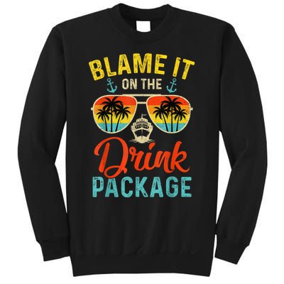 Blame It On The Drink Package Cruise Cruising Matching Sweatshirt