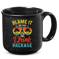 Blame It On The Drink Package Cruise Cruising Matching 15oz Campfire Ceramic Mug