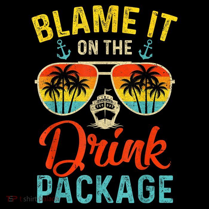Blame It On The Drink Package Cruise Cruising Matching Mesh Reversible Basketball Jersey Tank