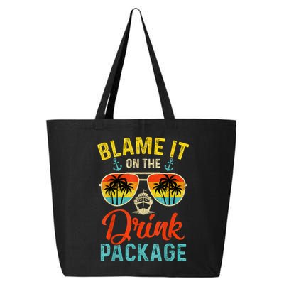 Blame It On The Drink Package Cruise Cruising Matching 25L Jumbo Tote