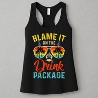 Blame It On The Drink Package Cruise Cruising Matching Womens Tank Top