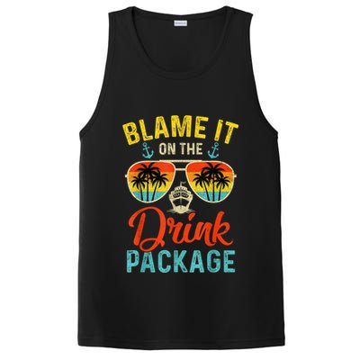 Blame It On The Drink Package Cruise Cruising Matching PosiCharge Competitor Tank