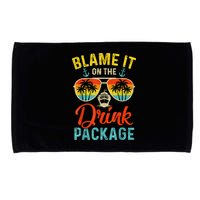 Blame It On The Drink Package Cruise Cruising Matching Microfiber Hand Towel