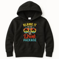 Blame It On The Drink Package Cruise Cruising Matching Kids Hoodie