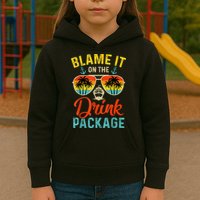 Blame It On The Drink Package Cruise Cruising Matching Kids Hoodie