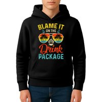 Blame It On The Drink Package Cruise Cruising Matching Kids Hoodie