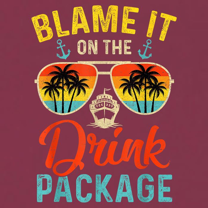 Blame It On The Drink Package Cruise Cruising Matching 16oz Travel Tumbler