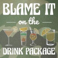Blame It On The Drink Package Humor Funny Cruise Legacy Tie Dye Trucker Hat