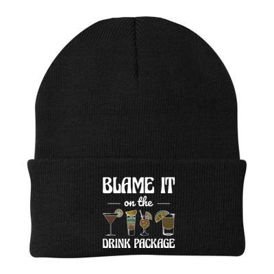 Blame It On The Drink Package Humor Funny Cruise Beanie