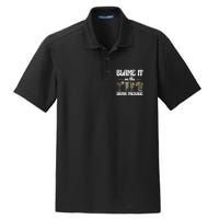 Blame It On The Drink Package Humor Funny Cruise Dry Zone Grid Polo