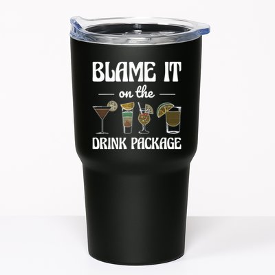 Blame It On The Drink Package Humor Funny Cruise Tumbler