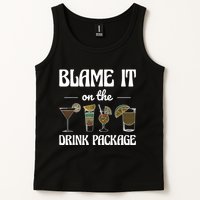 Blame It On The Drink Package Humor Funny Cruise Tank Top
