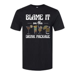 Blame It On The Drink Package Humor Funny Cruise Softstyle CVC T-Shirt