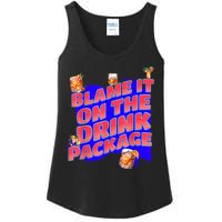 Blame It On The Drink Package Funny Cruise Ship Passenger Ladies Essential Tank