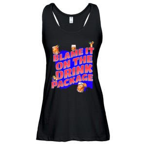 Blame It On The Drink Package Funny Cruise Ship Passenger Ladies Essential Flowy Tank