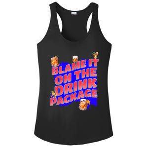 Blame It On The Drink Package Funny Cruise Ship Passenger Ladies PosiCharge Competitor Racerback Tank