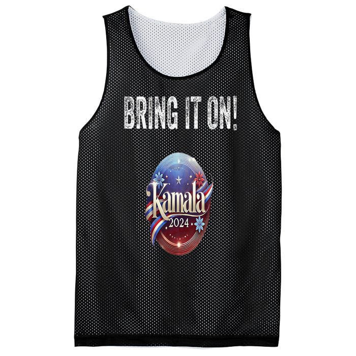 Bring It On Kamala Harris 2024 Election President Mesh Reversible Basketball Jersey Tank